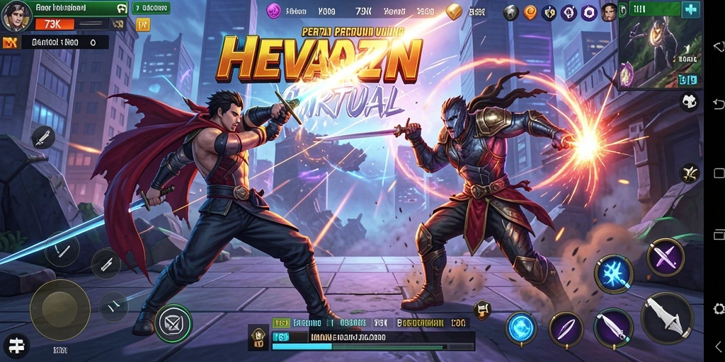 Tangkapan layar gameplay Fighting yang menegangkan di 73K.