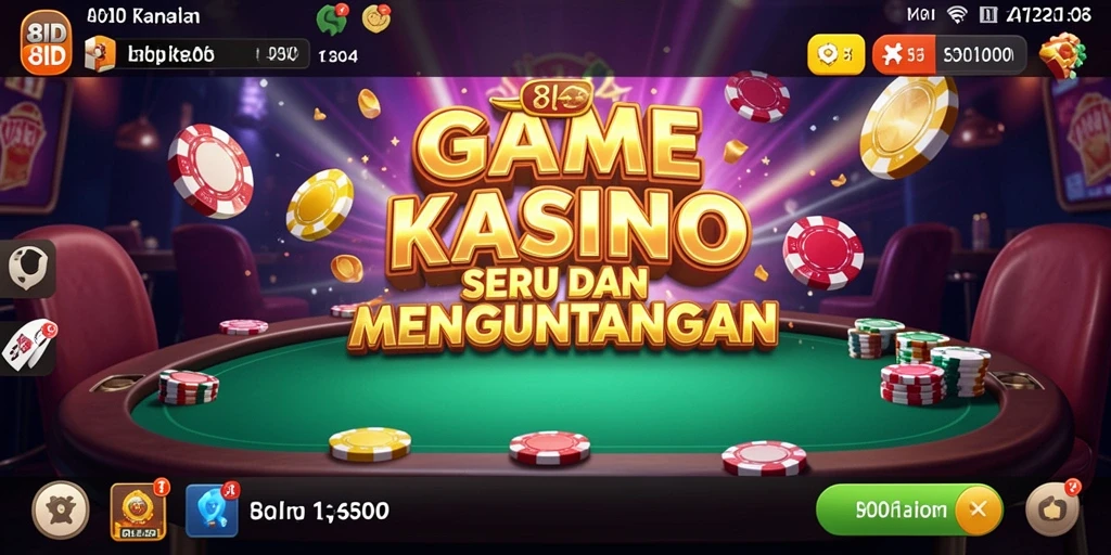 Tampilan gameplay seru dalam aplikasi Kasino 8ID.
