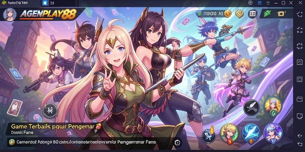 Screenshot AGENPLAY88 menampilkan aksi seru dalam dunia Anime.