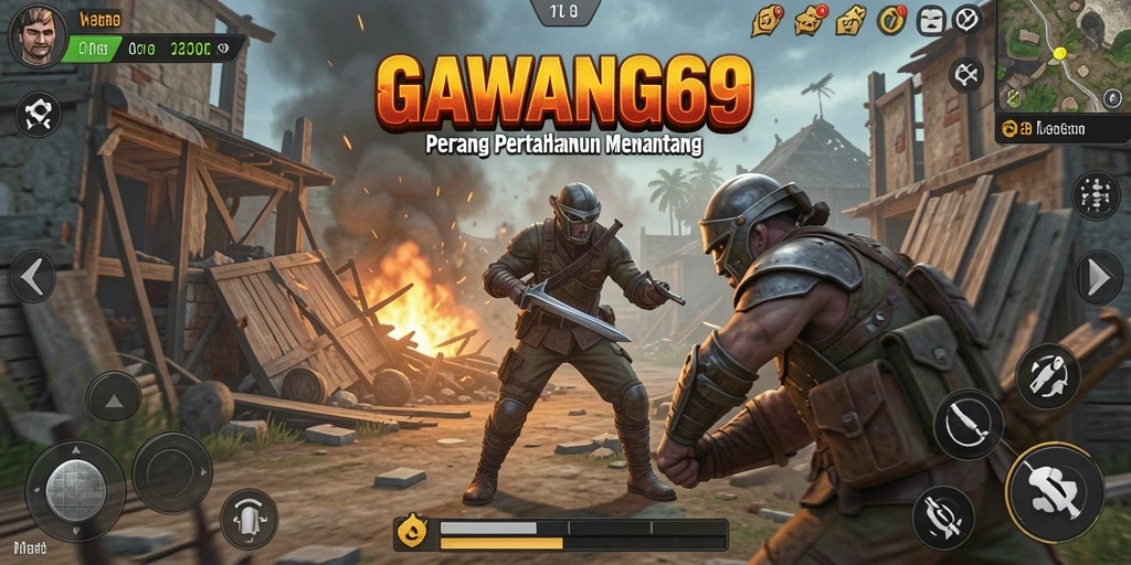 Tampilan gameplay menawan dari GAWANG69 dalam aksi Tower Defense.