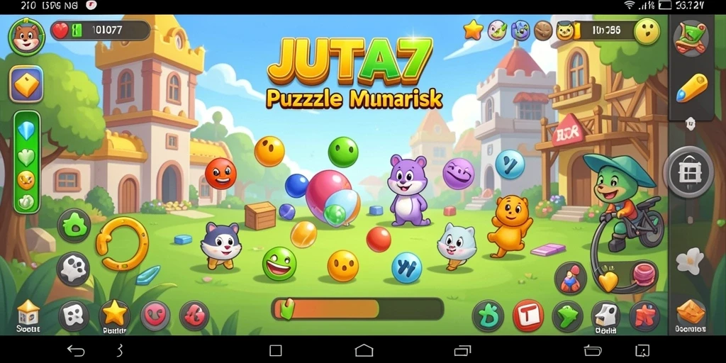 Screenshot JUTA7 menunjukkan gameplay Puzzle yang menarik dan penuh tantangan.
