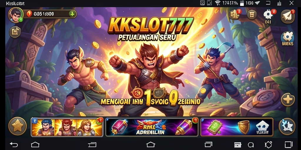 Tampilan gameplay KKSLOT777 yang penuh petualangan dan tantangan.