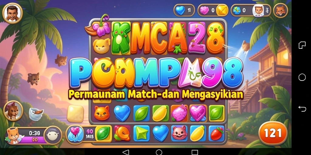 Tampilan gameplay menarik dan berwarna-warni dari POMPA88.