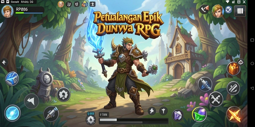 Tampilan gameplay <strong>RP886</strong> dengan karakter yang beraksi dalam pertarungan epik.