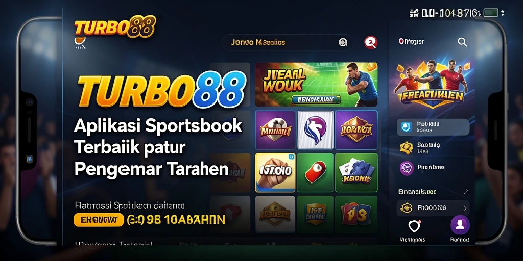 Tangkapan layar TURBO88 menampilkan gameplay sportsbook yang mendebarkan.