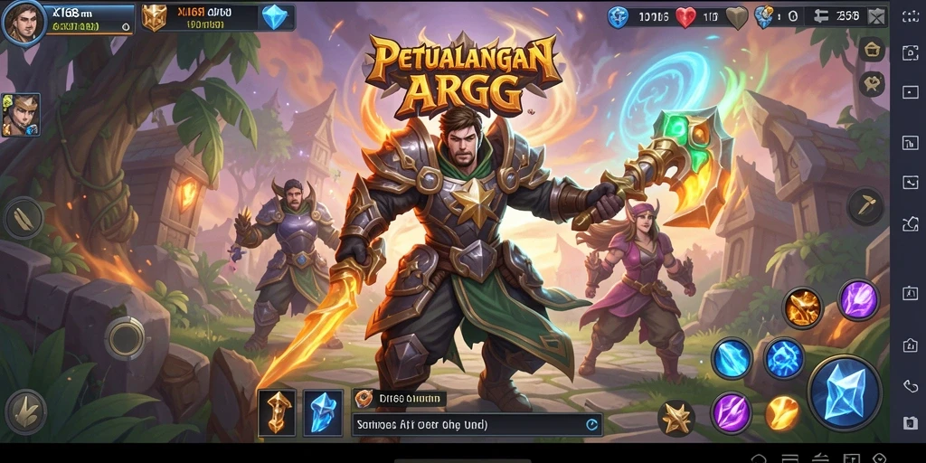 Tangkapan layar gameplay X168 menampilkan aksi seru di dunia ARPG.